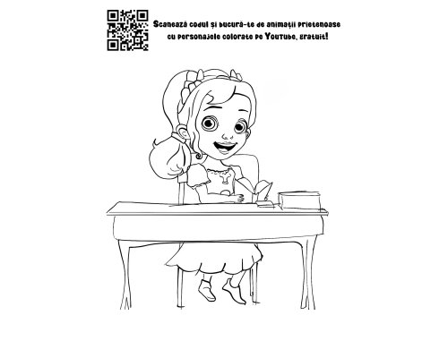 Plansa de colorat Ana Citeste