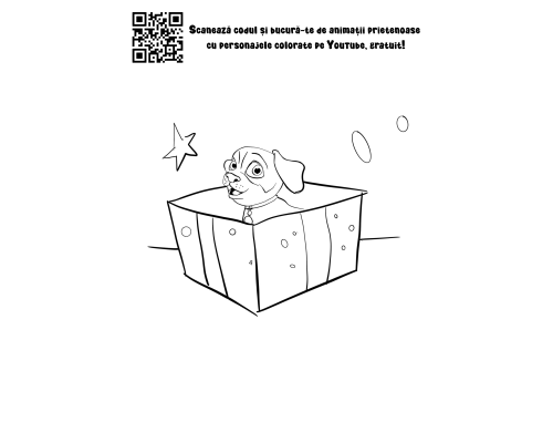 Plansa de colorat Lucky Gift