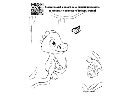 Plansa de colorat Rexy